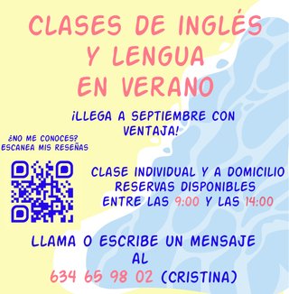 Inglés y Lengua en verano | todos los cursos