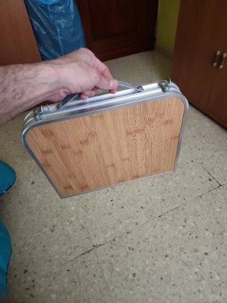 Mesa Plegable Bambú y Metal MONTY BEACH
