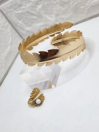 Conjunto Acero Quirúrgico Chapado Oro