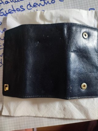 Llavero de piel vintage "Paco Rabanne PARIS"
