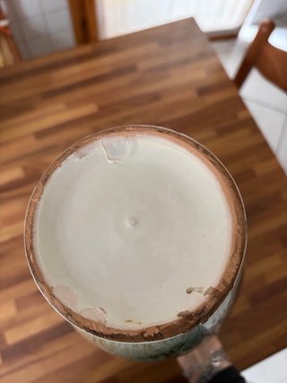 Vaso ceramica dipinto a mano rose