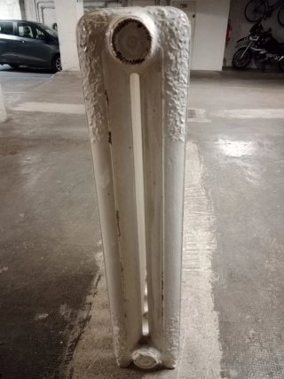 Radiatore Ghisa Vintage Bianco con Piedini