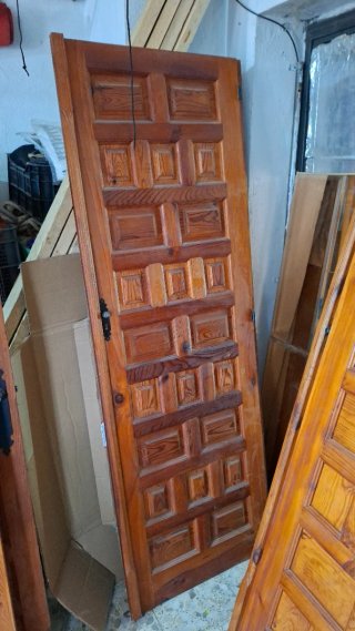 Puertas Madera Maciza Cuarterones