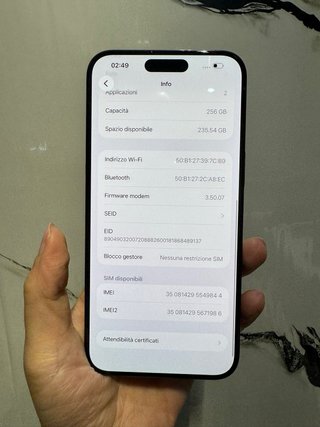 iPhone 15 Pro Max 256GB Blu