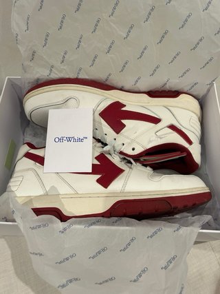 Zapatillas Off-White Blancas y Rojas