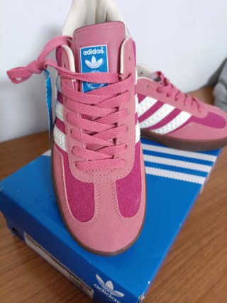Zapatillas Adidas Gazelle Rosa y Blanco