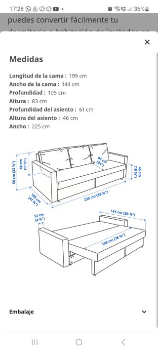 Sofá Cama Friheten Ikea