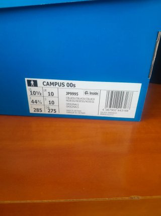 Zapatilla Adidas Campus 00s Negra y Dorada