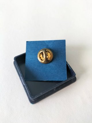 Spilla Cent USA placcata oro 24 kt
