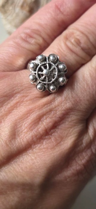 Anillo de plata charro vintage