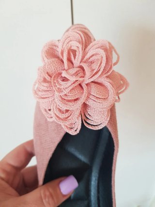 Bailarinas rosas con flor talla 39