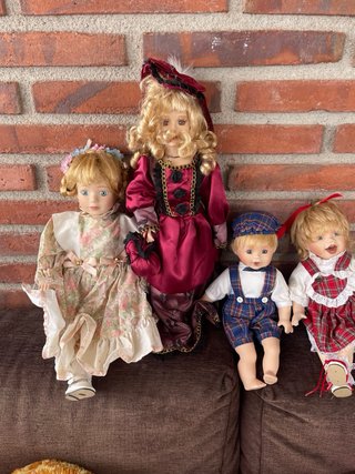 Lote de 4 muñecas antiguas