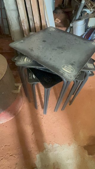 Sillas de exterior apilables de plástico