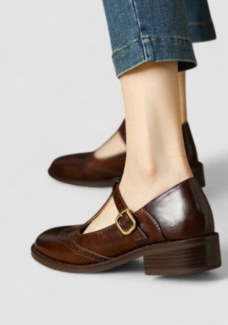 Mocassini Mary Jane testa di moro Tg 41