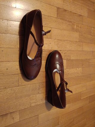 Mocassini Mary Jane testa di moro Tg 41