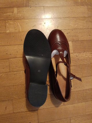 Mocassini Mary Jane testa di moro Tg 41