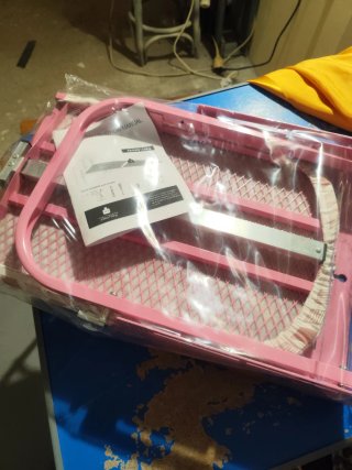 Tabla de planchar rosa