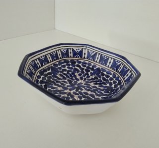 Centrotavola ceramica Nabeul Tunisia vintage