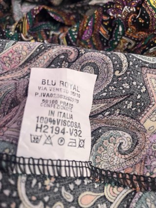 Abito lungo donna fantasia paisley