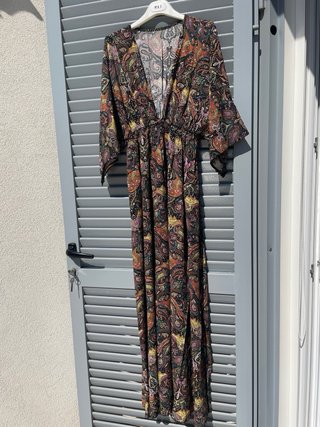 Abito lungo donna fantasia paisley
