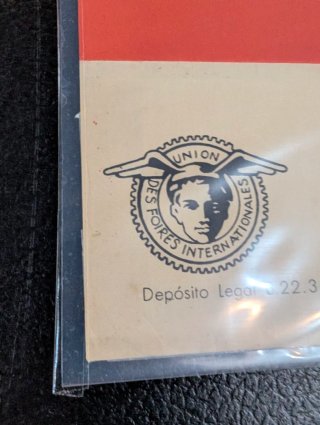 Cartel antiguo feria de Barcelona 1964.