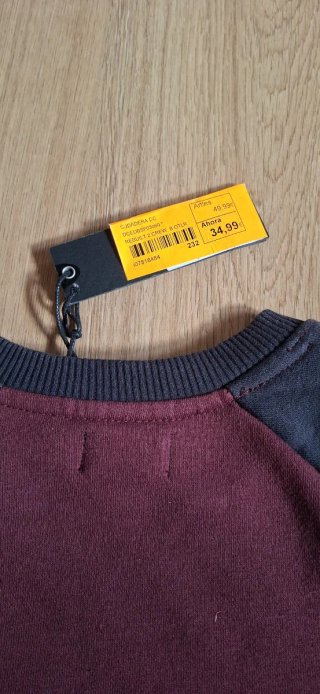 Sudadera DC Shoes Gris y Roja 10 años