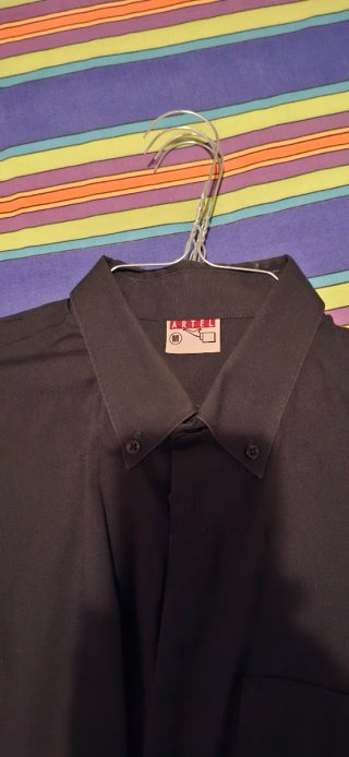 Camisa negra manga corta Talla M