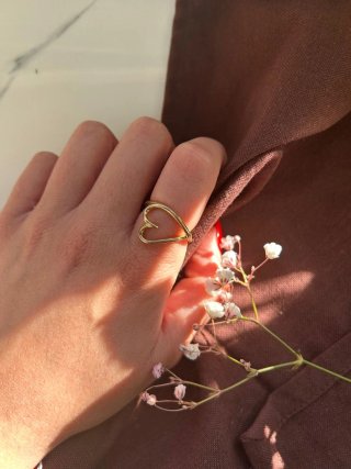 NUEVO | Anillo Corazón Baño Oro Plata 925