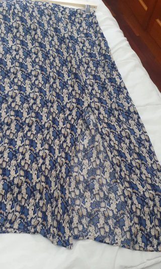 Falda midi estampada