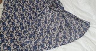 Falda midi estampada