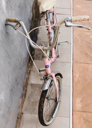 Bicicleta Orbea rosa plegable niña