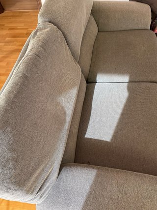 Regalo! Sofá de tela gris