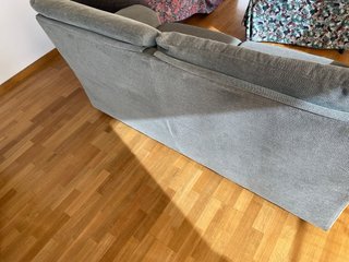 Regalo! Sofá de tela gris