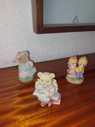 Lote Figuras Vintage Niños y Ositos