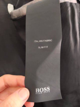 Abrigo Hugo Boss Lana Negro