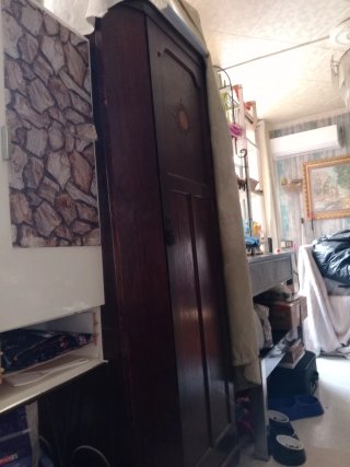 Armario de madera antiguo ca. 1898. 40x x1.80x80