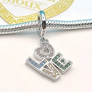 Charm argento 925 Love Cuore Amore Fidanzati