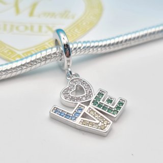 Charm argento 925 Love Cuore Amore Fidanzati