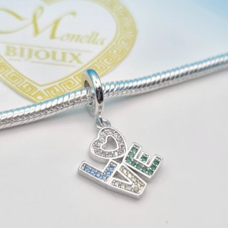 Charm argento 925 Love Cuore Amore Fidanzati