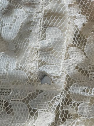 Giacca H&M bambina pizzo bianco 3/4 anni