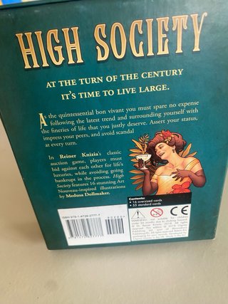 High Society - Juego de Cartas Reiner Knizia