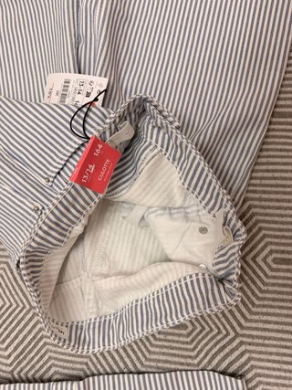 Conjunto rayas vaquero cropped