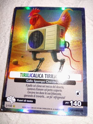 Cromo Tirilicalica tiricalaco Plateado