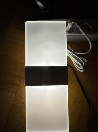 2 Lámparas LED Pared Metal/Plástico