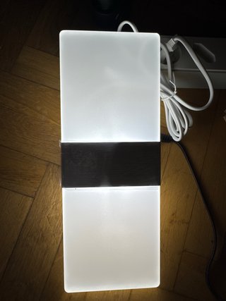 2 Lámparas LED Pared Metal/Plástico