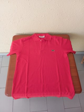 Camiseta Lacoste Rosa Talla M. Rojo coral