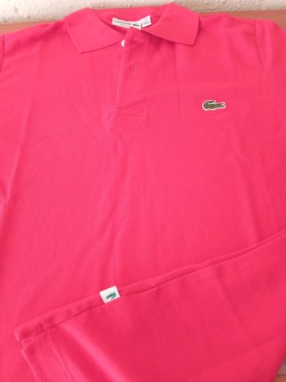 Camiseta Lacoste Rosa Talla M. Rojo coral
