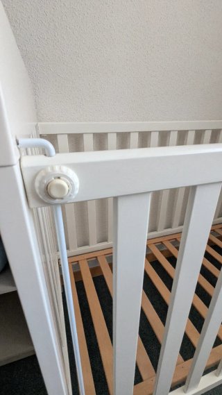 Cuna bebé de madera, color blanca