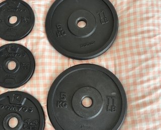 Set de pesas y barra Decathlon