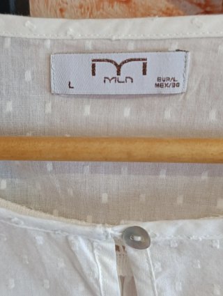Blusa MLN blanca talla L